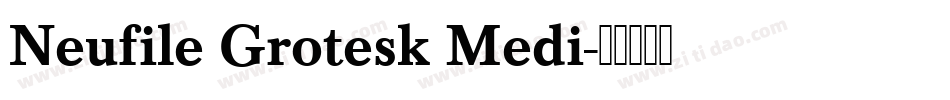 Neufile Grotesk Medi字体转换